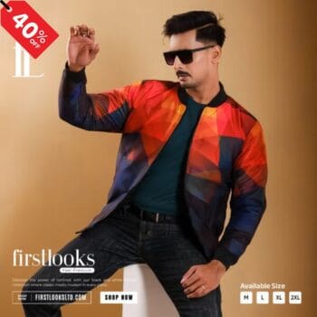 Premium Pedding Jacket for Men’s| Code: S-403 | (Diamond Orange)