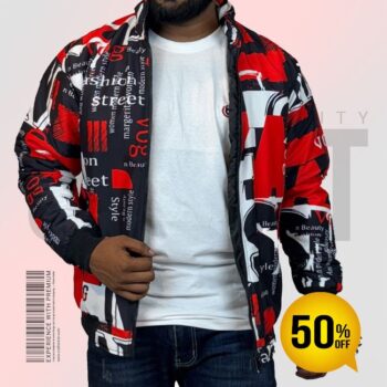 Premium Padding Jacket for Men’s | Code: S-407(Red)